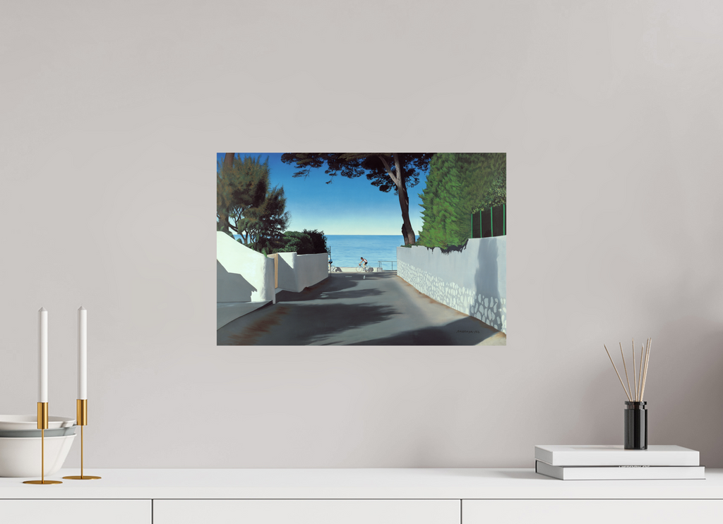 45 x 30 cm, Sur alu Dibond mat Le chemin d es ondes.