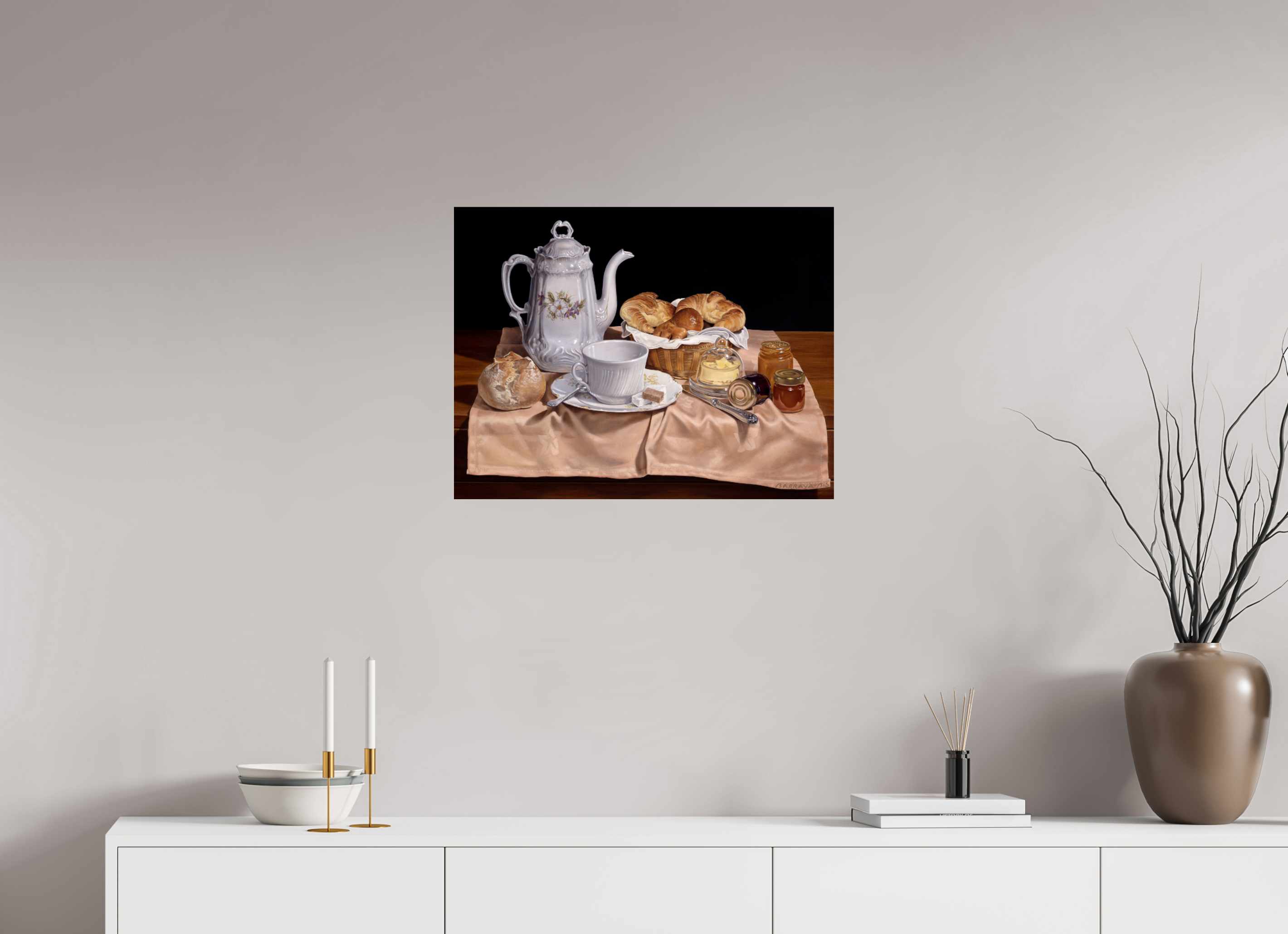 65 x 50 cm, Sur alu Dibond mat L'apparition.