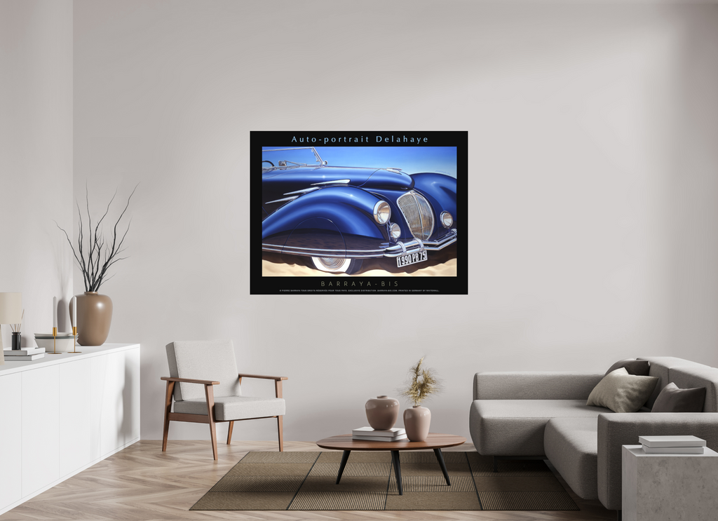 160 x 120 cm, sur papier mat Affiche Auto-portrait Delahaye.