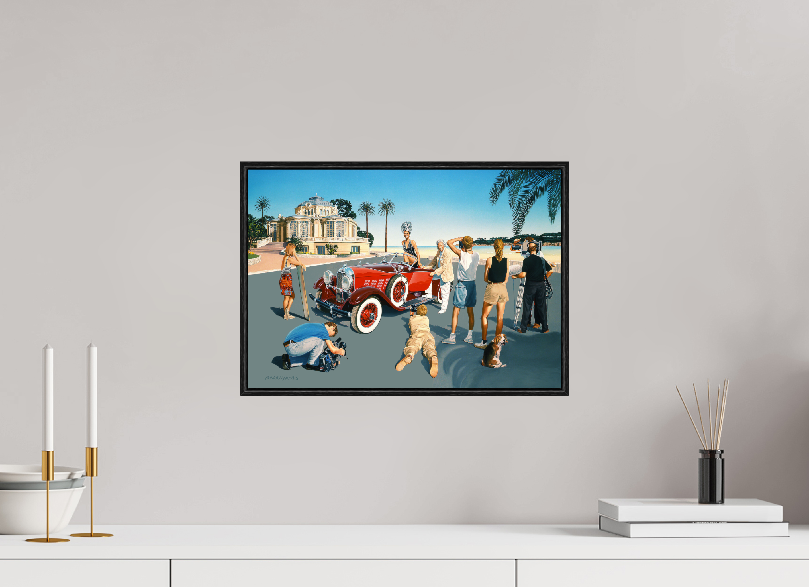 42,9 x 30 cm, Sur Alu Dibond Mat Cadre 6mm noir le tournage