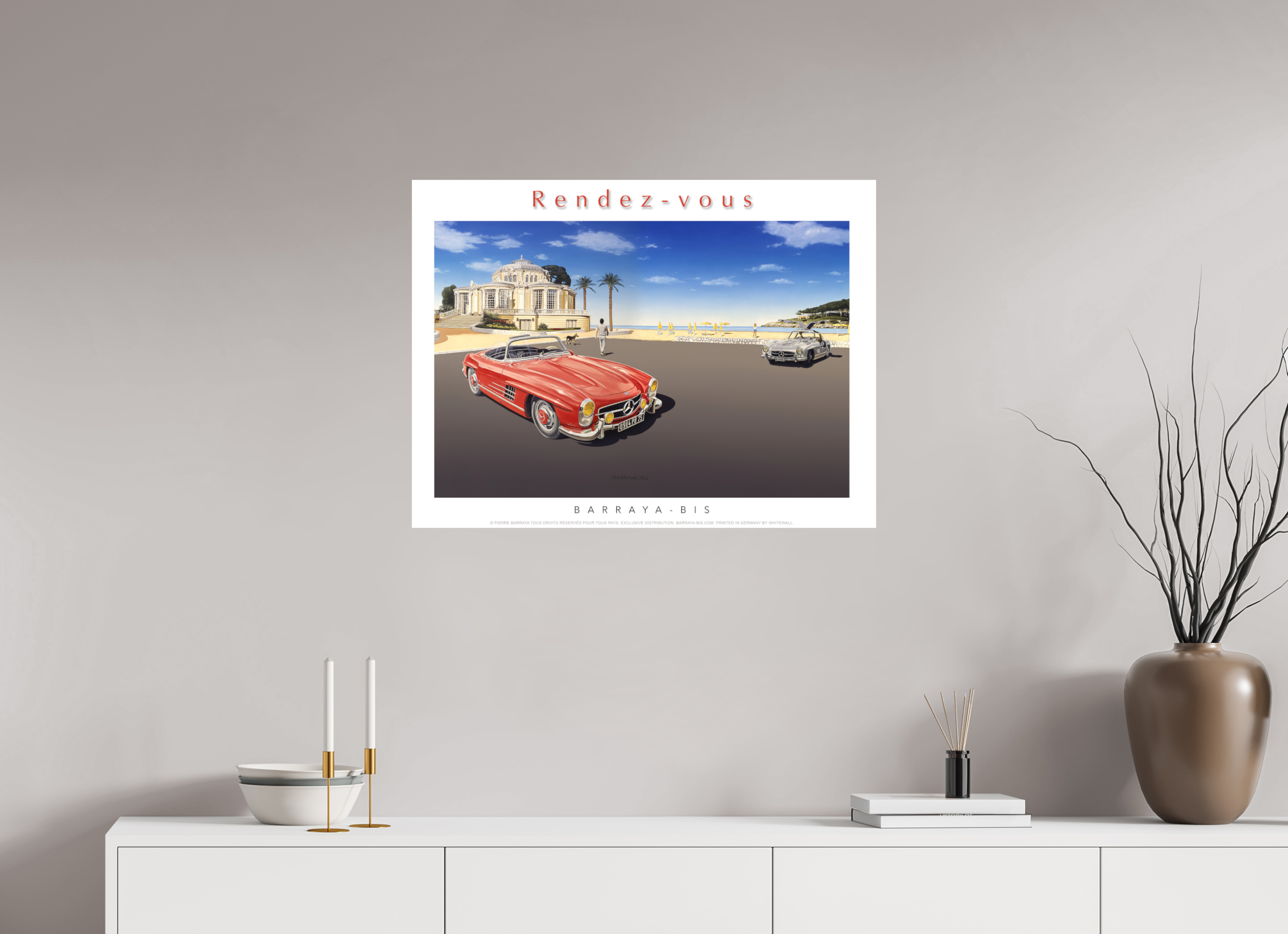 80 x 60 cm, sur papier mat Affiche Rendez-vous.