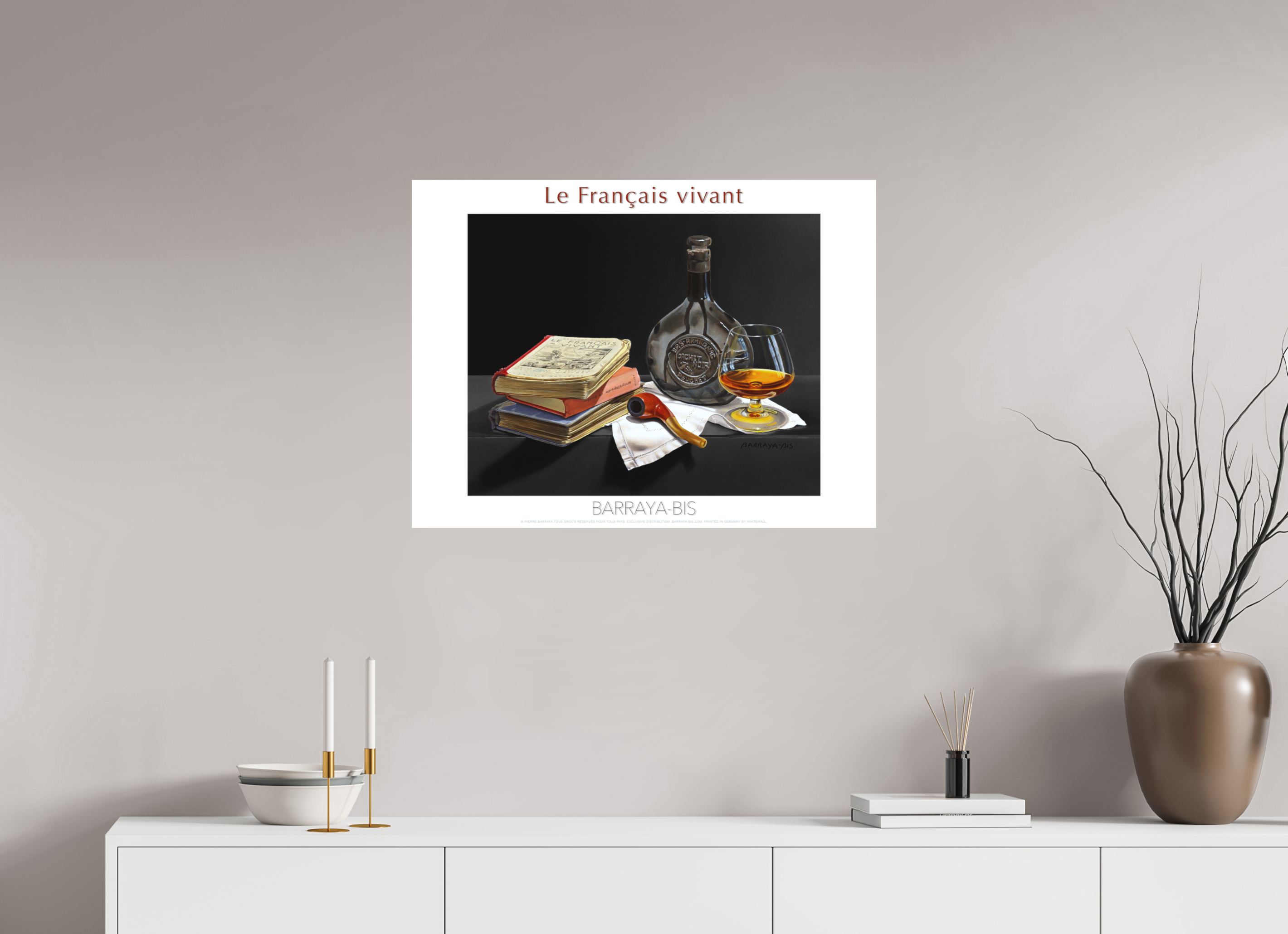 80 x 60 cm, sur papier mat Le Français vivant Affiche